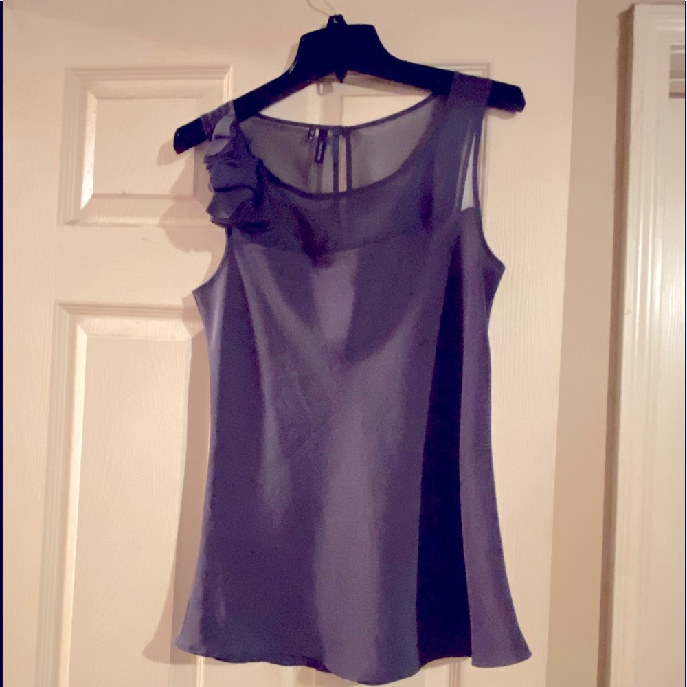 Beautiful silky lavender sleeveless blouse. Worn once.